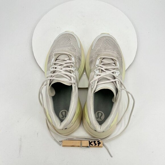 Lululemon Blissfeel Women Sz 8.5 Vapor White Lemon Sorbet Athletic Running Shoes - Picture 12 of 14